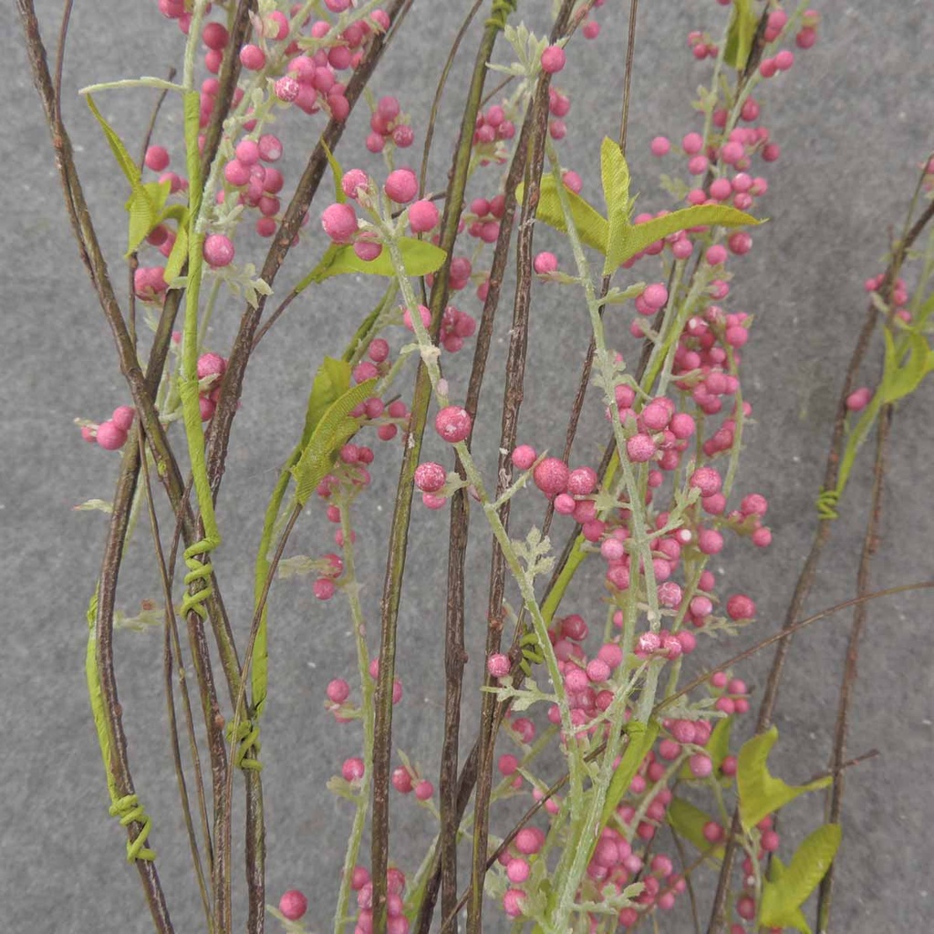 BUBBLEBERRY TWIG SPRAY 42" HOT PINK