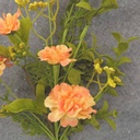 MARIGOLD PICK 12" W/FLK FOLIAGE HANDWRAPPED