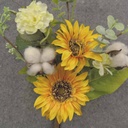 SUNFLOWER/COTTON PICK 12" 