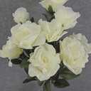 ROSE BUSH X12 23" 4"/2.5"dia  CREAM/WHITE