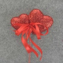 HEART DOUBLE GLITTER 18" OAL (6/BAG) 