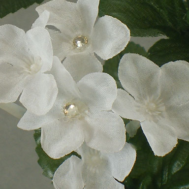 STEPHANOTIS BUSH WITH DIAMONDS 20"