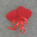 HEART DOUBLE FLOCKED 18" OAL (6/BAG) 