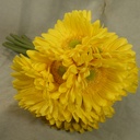 GERBERA DAISY BOUQUET X9 10.5"  YELLOW