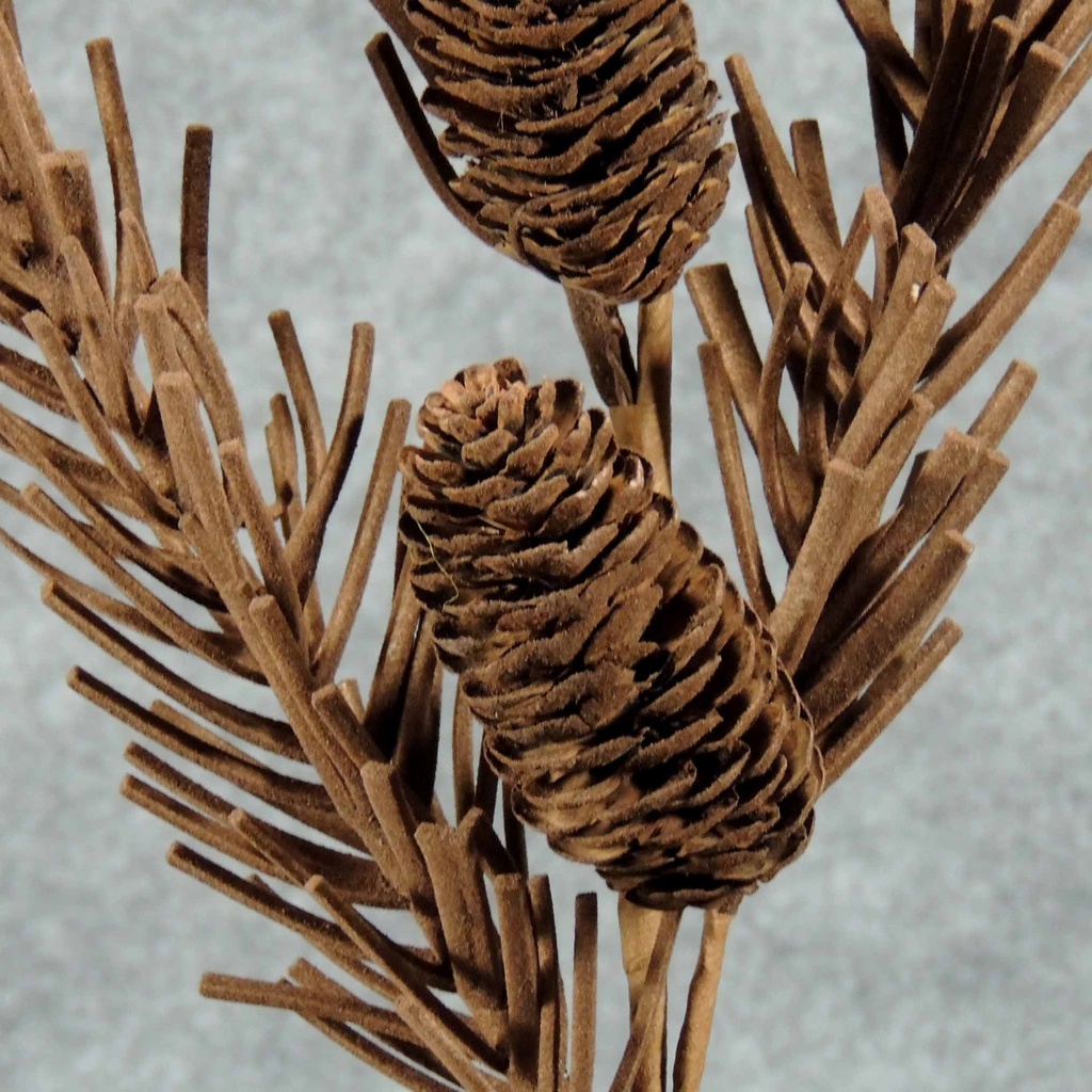 PINE FOAM SPRAY W/CONES 29"  DARK BROWN