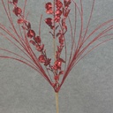 LEAF/GRASS GLITTER SPRAY 28"  RED