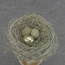 NEST PICK 8" 5"dia W/3 EGGS