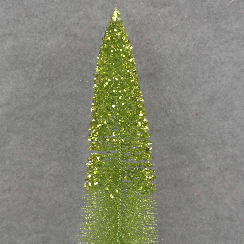 TREE MINI 20" W/GLITTER LARGE/GREEN