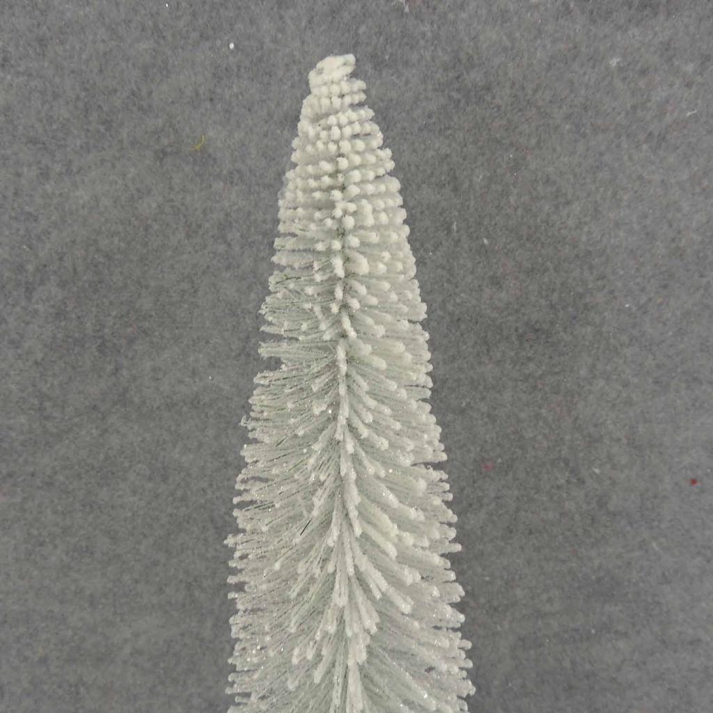 TREE MINI 20" W/GLITTER LARGE/WHITE