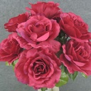 ROSE BUSH OPEN 19" X12 SATIN  BEAUTY