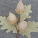 ACORN/FELT LEAF PICK 12" CREAM