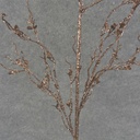 TWIG SPRAY W/LEAVES 31" GLITTER/CHOCOLA