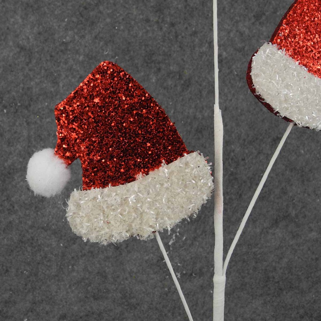 SANTA HAT SPRAY X3 28" GLITTER