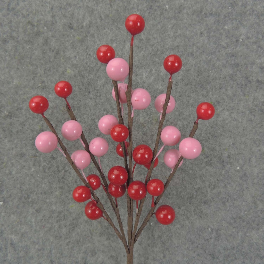 10.5" BERRY PICK (6/BAG)  RED/PINK