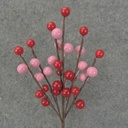 10.5" BERRY PICK (6/BAG)  RED/PINK