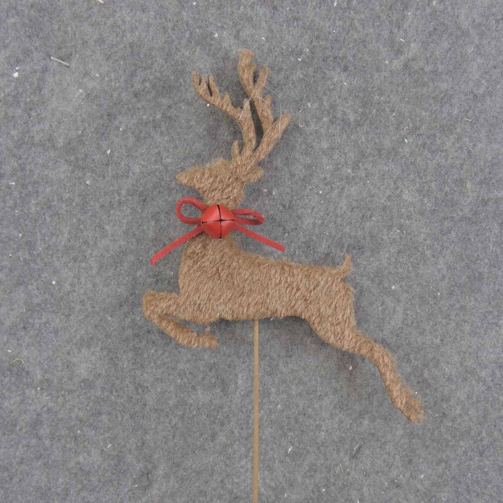 REINDEER PICK 23" FUZZY W/BELL