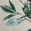 GLITTER LEAVES SPRAY X2 35&quot;  TEAL