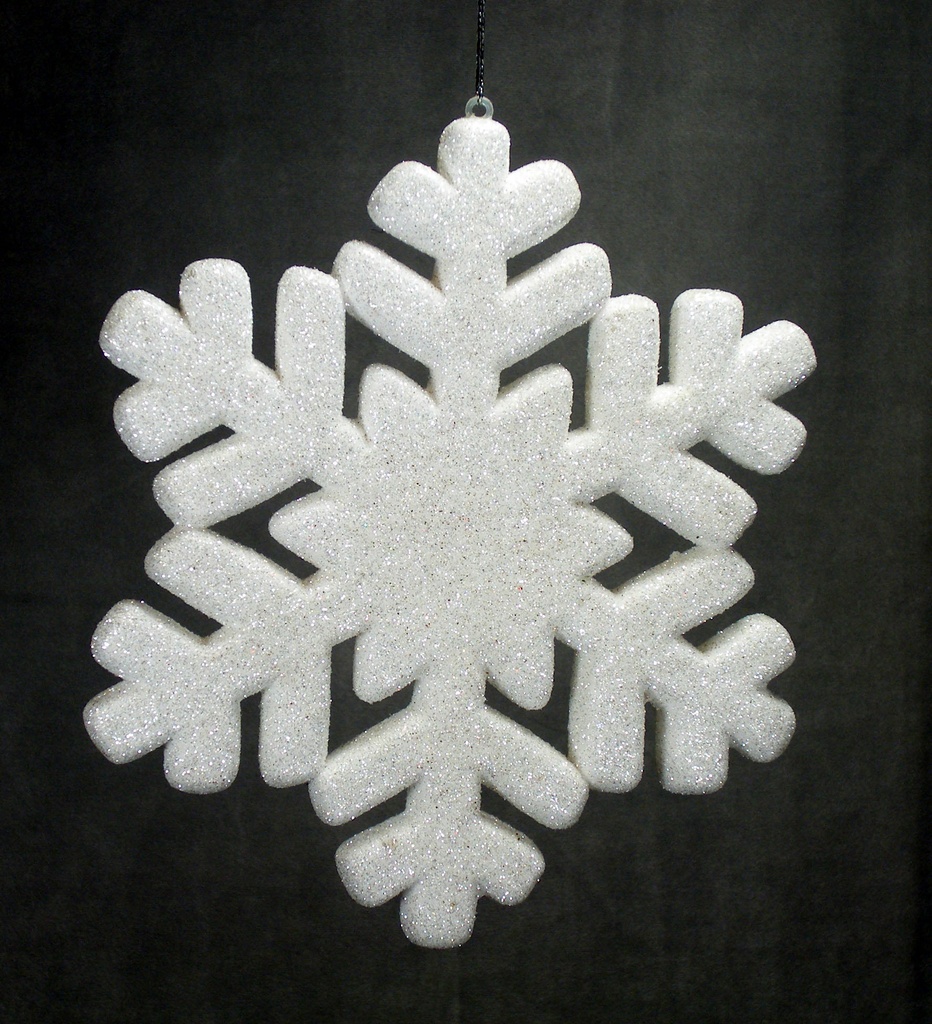 SNOWFLAKE 8" HANGING  (6/BAG)