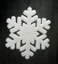 SNOWFLAKE 8" HANGING  (6/BAG)