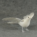 12" FLOCKED WHITE DOVE