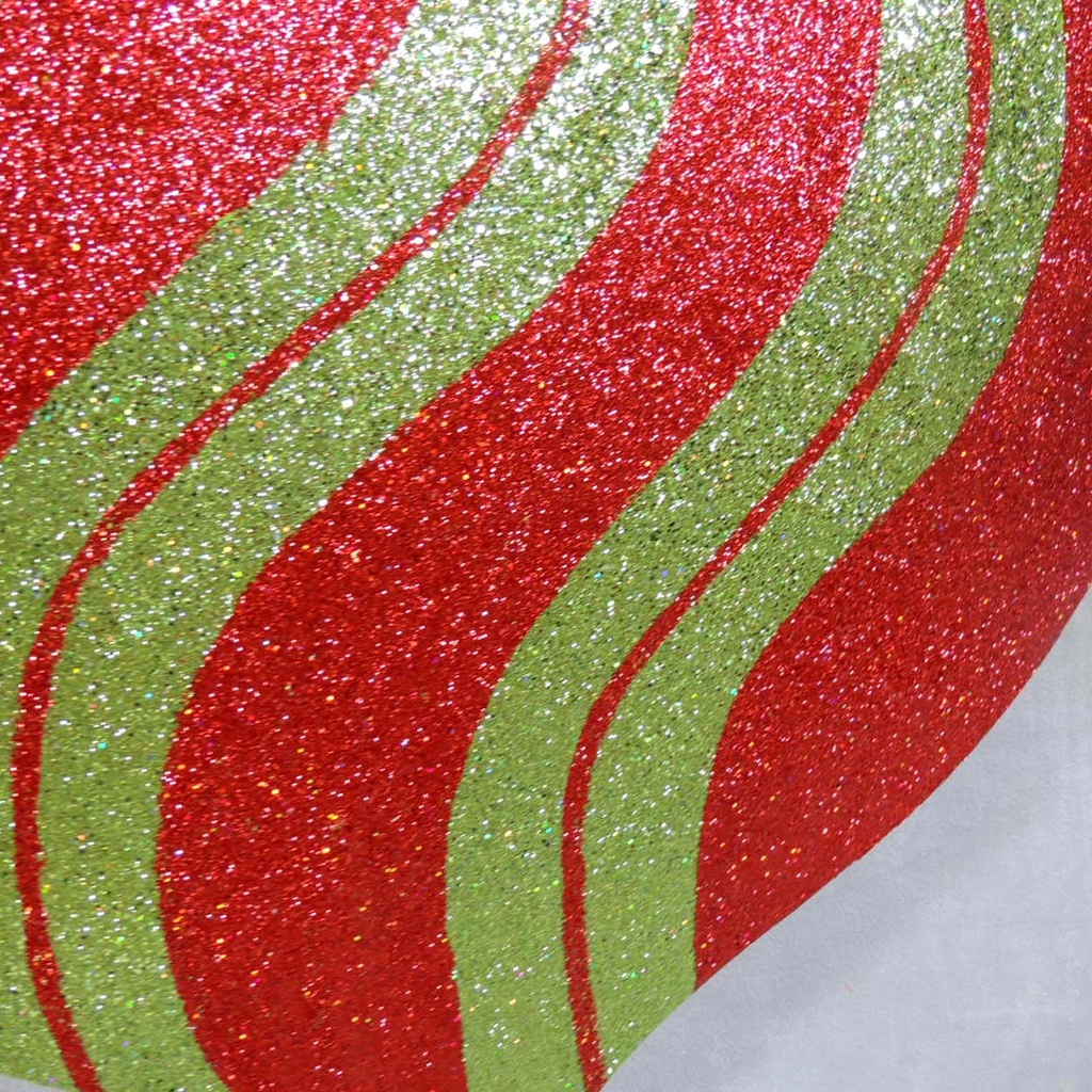 DISPLAY 18&quot; ORNAMENT ONION SHAP  RED/GREEN