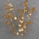EUCALYPTUS SPRAY X4 25.5&quot; METALLIC GOLD