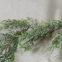 GARLAND SNOW PINE/CONE 6' POLY