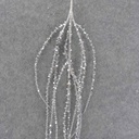 HANGING GLITTER VINE 32" SILVER