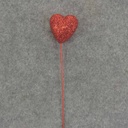 HEART PICK 1.5&quot; 8&quot; PICK RED (24/BOX)