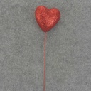 HEART PICK 2.5&quot; 10&quot; PICK RED (12/BOX)