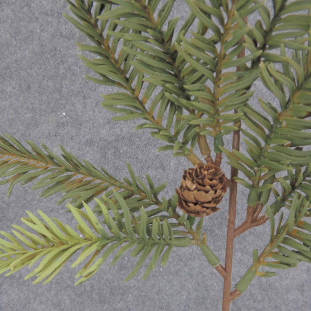 HEMLOCK PINE & CONE SPRAY 20.5" LIFELIKE