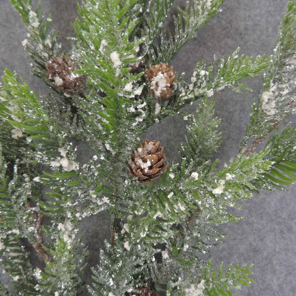 HEMLOCK PINE SPRAYx3 W/CONE 34" FROST & ICE