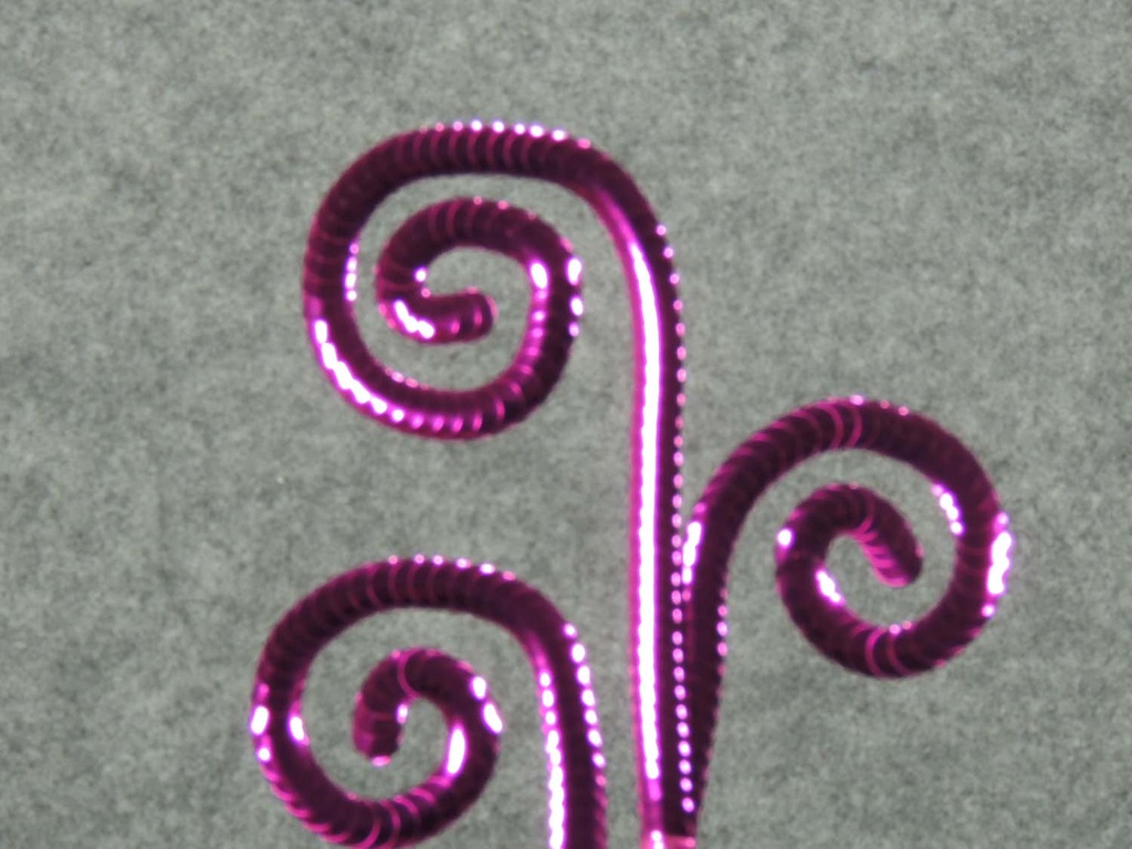 SEQUIN SWIRL SPRAY  22"  FUCHSIA