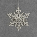 SNOWFLAKE 6" JEWEL ORNAMENT
