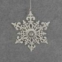 SNOWFLAKE 6" JEWEL ORNAMENT