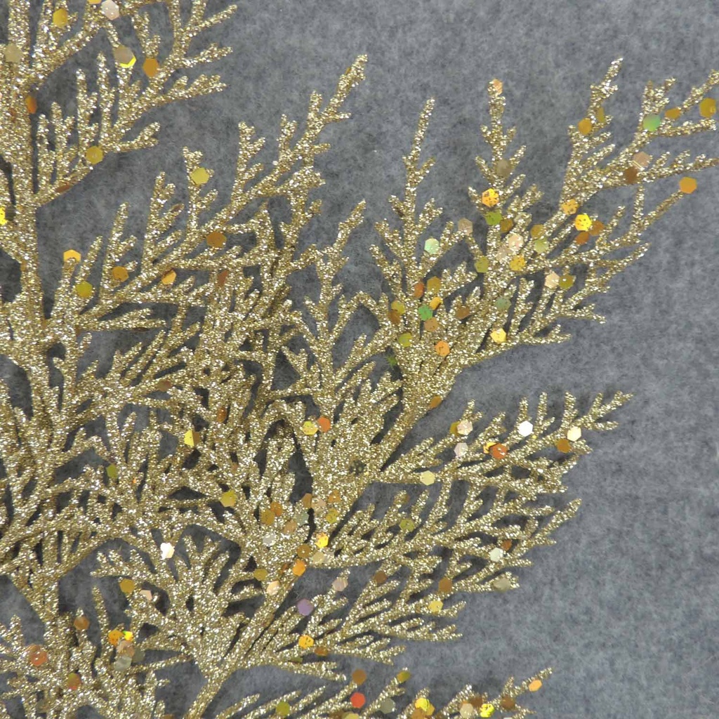 CEDAR SPRAY X4 21" (4/BAG)     GLITTER/GOLD 