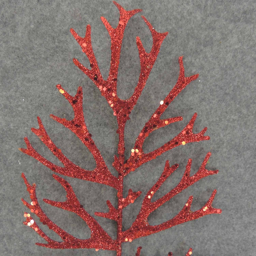 STAGHORN GLITTER SPRAY 20"       RED