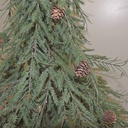 TREE PINE PLASTIC W/CONES 50" WOOD CENTER&BASE