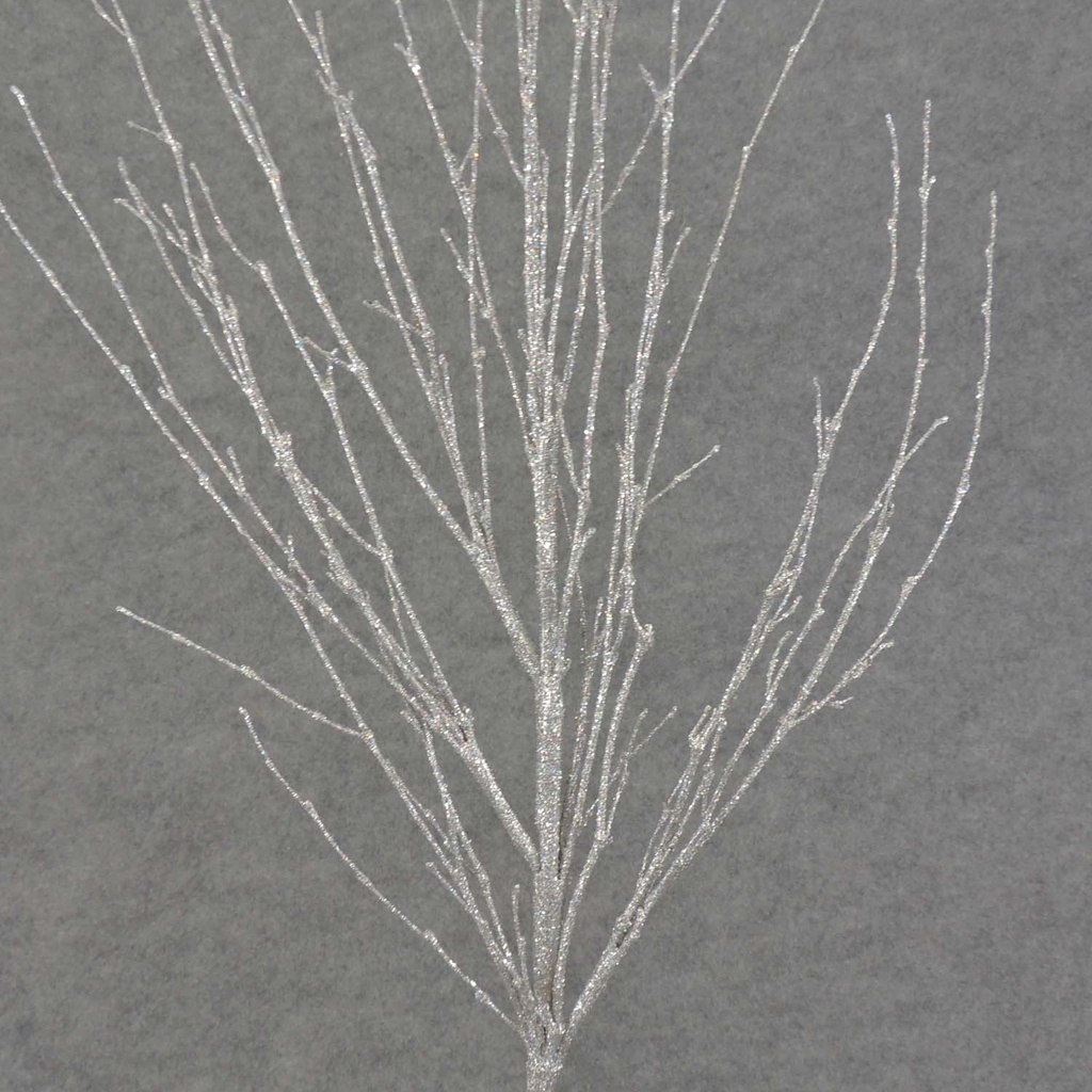 TWIG 29" GLITTER  SILVER