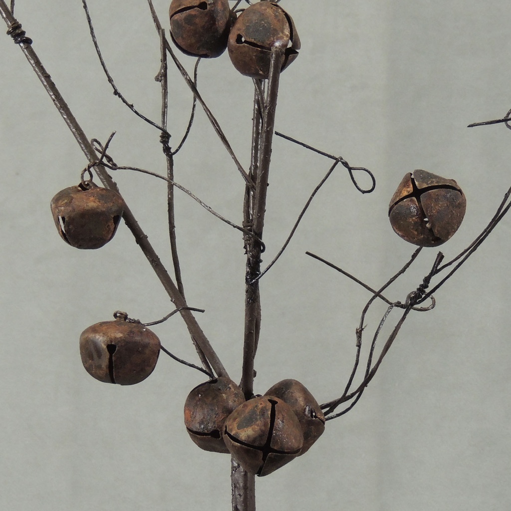 JINGLE BELL SPRAY 24&quot;  RUSTIC