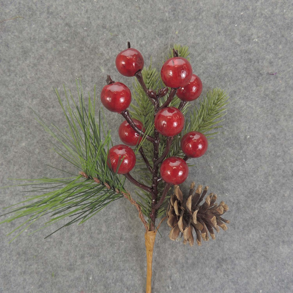 PINE PICK 11" W/LARGE BERRIES