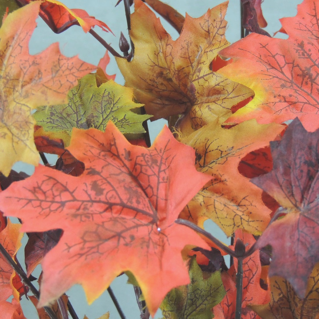 18" FOLIAGE MAPLE LEAVES BUSH X14