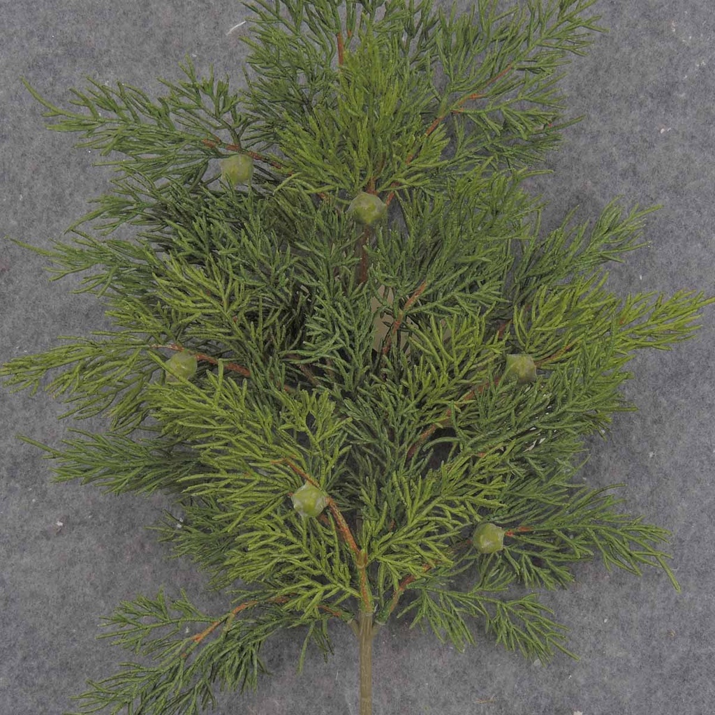 CEDAR SPRAY X15 20" W/BERRIES (SOFT TOUCH)