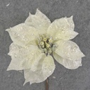 POINSETTIA PICK (7"dia) 10" CREAM VELVET
