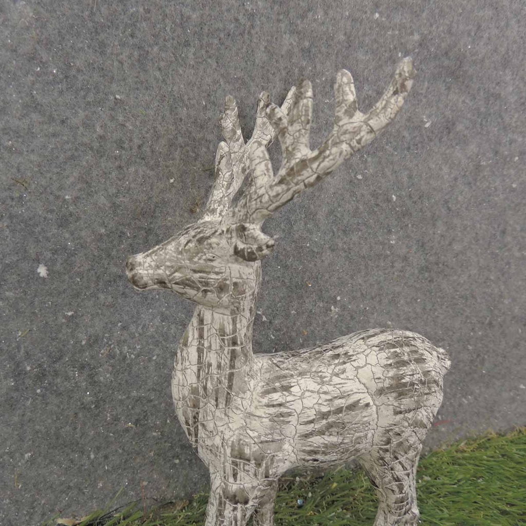 REINDEER STANDING 9" ART.BARK