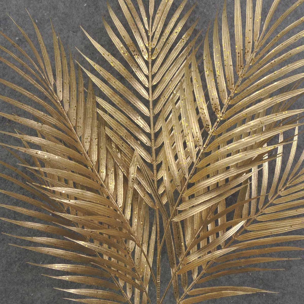 PALM LEAF SPRAY X7 27" METALLIC GOLD