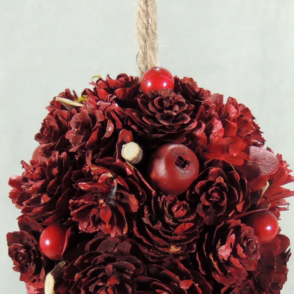 ORNAMENT 6.5" PINE CONE W/HANGR