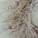 WREATH 22" GLITTER PINE/TWIG