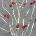WILLOW BRANCHES 24" W/BERRIES  RED