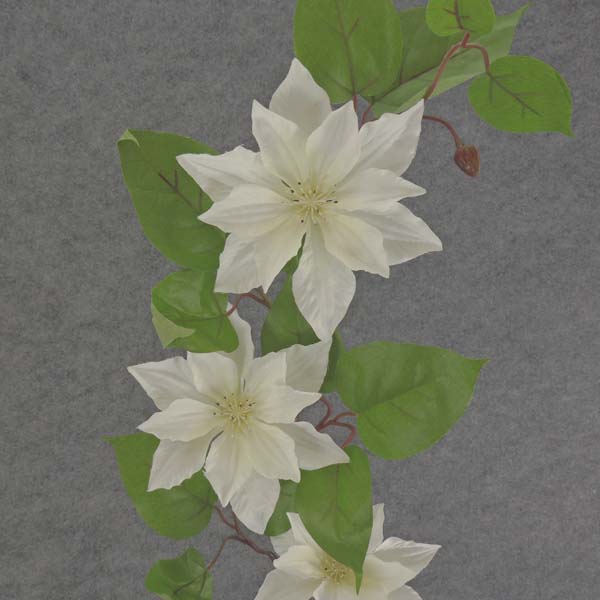 CLEMATIS SPRAY 32&quot; WHITE
